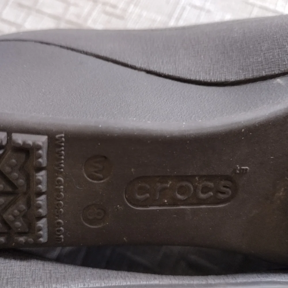 Crocs Womens Shoes Brynn Size 8M Brown Wedge.